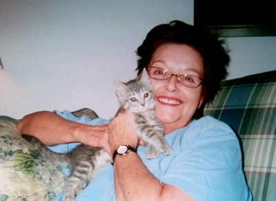 Beth Brant with kitty